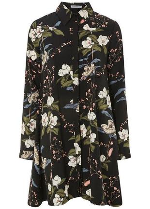 Вільна сукня сорочка у квітковий принт №467/67