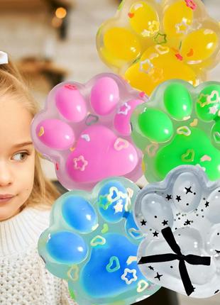 Детская игрушка антистресс лапка сквиш 2410-1 7,5 см в ассортименте