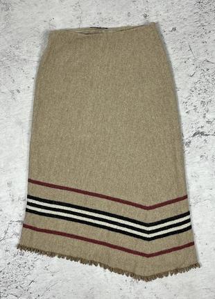 Юбка миди шерстяная burberry