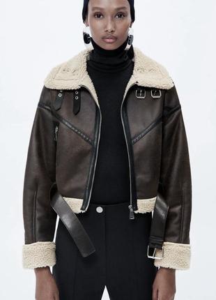 Дубленка zara