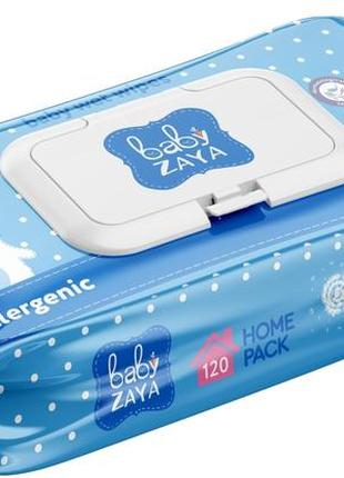 Серветки вологі дитячі baby zaya гіпоалергенні 120 шт (4820207590953)