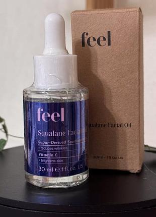 Масло для обличчя з скваланом feel beauty squalane facial oil