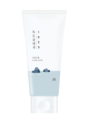 М’яка пінка для вмивання round lab 1025 dokdo cleanser