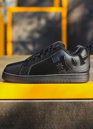 Мужские кроссовки dc shoes court graffik all black
