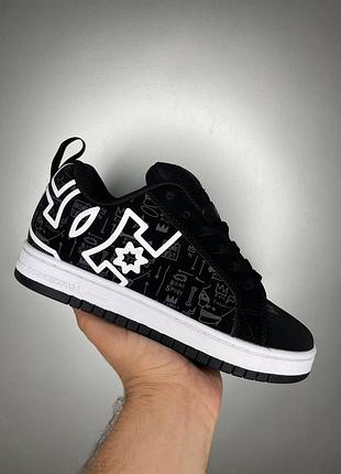 Мужские кроссовки dc black graffiti