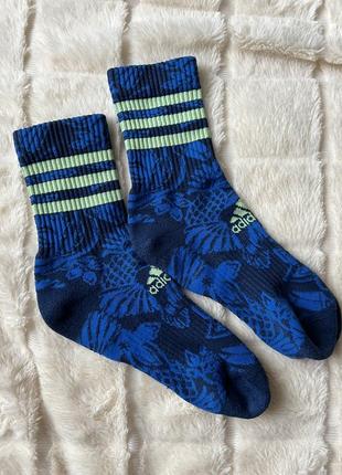 Синие высокие носки носки adidas размер s