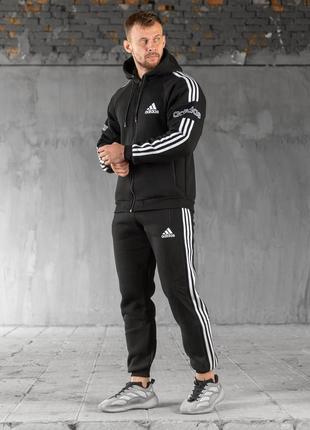 Спортивный костюм tour adidas черно-белый