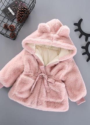 Красивая шубка из искусственного меха для девочек (24)