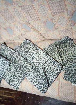 Набор наволочек 5 шт  хлопок леопард винтаж