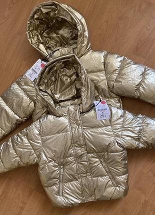 Куртка, куртка на дівчинку дитяча куртка металік, куртка на девочку5 фото