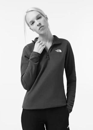 Флисовая кофта с логотипом на груди ✨the north face ✨ флиска флис свитшот кофта с воротником