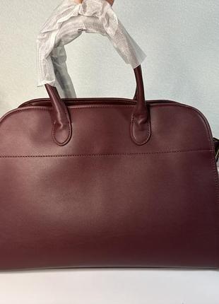 Сумка в стилі the row margaux 15 у винному кольорі 🍷