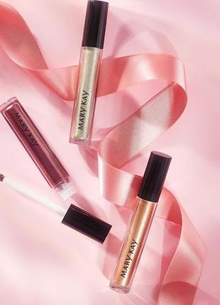 Сяючі рідкі тіні для повік кремовий ігристий рожевий mary kay