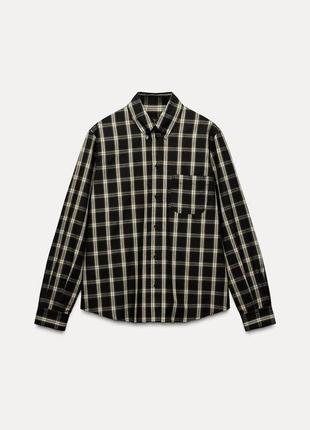 Картата сорочка у клітинку zara