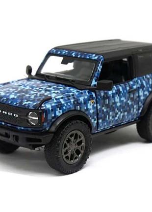 Модель джип ford bronco camo-edition (hard top) (2022) 5" kt5445wb метал.інерц.відкр.дв.3кол.кор./9