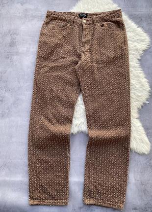 Джинси прямі коричневі