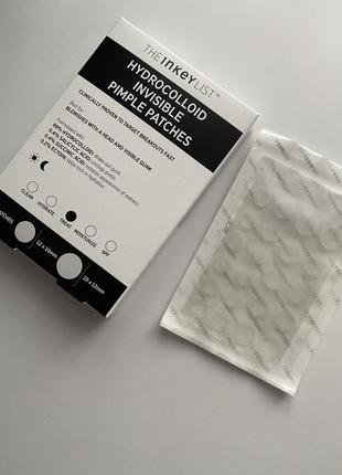 Патчі для прищів the inkey list hydrocolloid invisible pimple patches