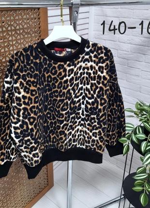 Світшот з трендовим принтом лео