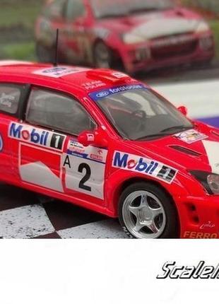 Масштабная модель focus wrc rajd polski (2000). deagostini. масштаб 1:43