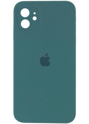 Чохол для смартфона silicone full case aa camera protect for apple iphone 12 46,pine green