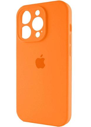 Чохол для смартфона silicone full case aa camera protect for apple iphone 15 pro 52,orange 3