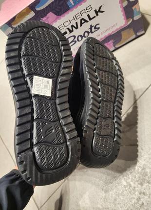 Жіночі зимові черевики skechers 144770bbk оригінал waterproof4 фото