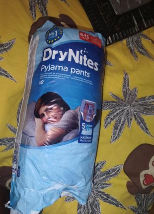 Подгузники-трусики huggies drynites для мальчиков 8-15 лет (25-57 кг)8 штук