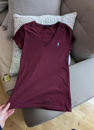 Женская футболка известного бренда ralph lauren