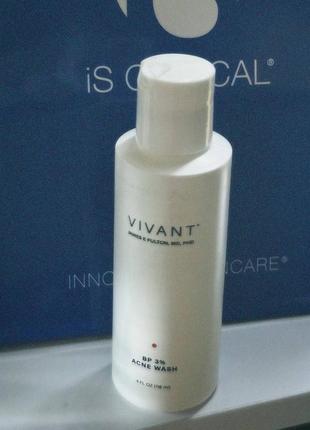 Vivant bp 3% acne wash - очисник для проблемної шкіри з бензоїл пероксидом 3%