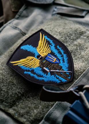 Шеврон нашивка на липучке ангел всу 7,6х9,3 см, вышитый патч