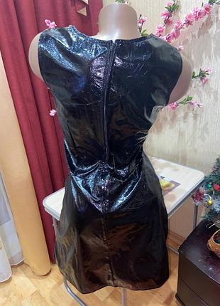 Лакова сексуальна сукня 3
