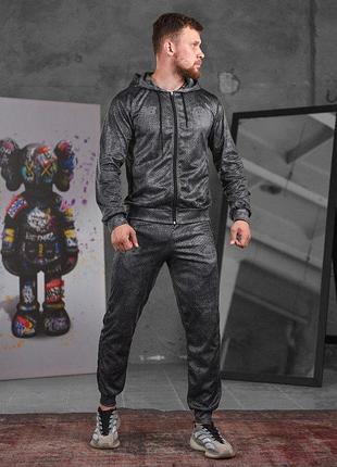 Летний спортивный костюм stone island x new balance  blackвн1040