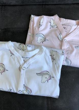 Набір чоловічків на довгий рукав з ніжками від sinsay  для дівчинки єдинорожки 😍