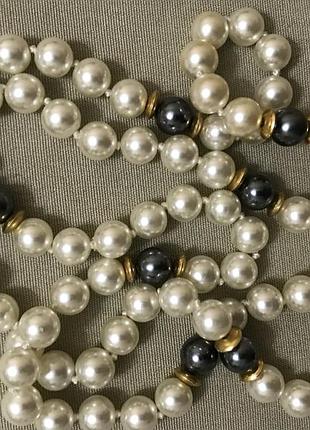 Драге ожерелье жемчужины стекло майорка винтаж