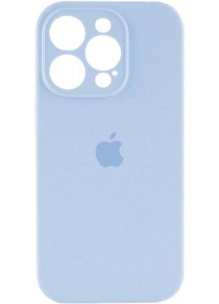 Чохол для смартфона silicone full case aa camera protect for apple iphone 16 pro max 27, mist blue