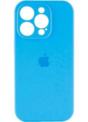 Чохол для смартфона silicone full case aa camera protect for apple iphone 16 pro max 44, light blue