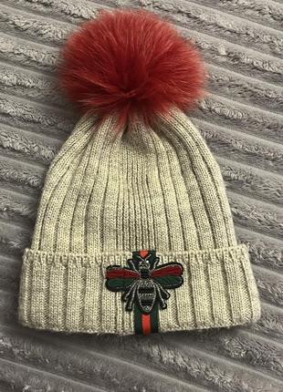 Зимова шапка на флісі