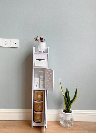 Узкий шкаф для ванной комнаты и туалета, держатель туалетной бумаги напольный pk-01...