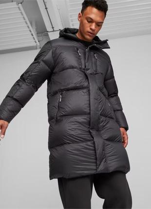 Теплые мужские пуховики puma long hooded down parka🇺🇸