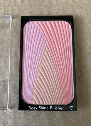 Make up factory rosy shine blusher #07, шелковисто-мягкие румяна для лица