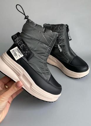 Дутые ботиночки девочкам, зимняя обувь