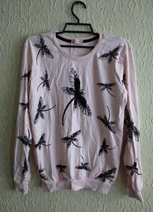 Ніжно-рожевий світшот,реглан,кофточка,світер підліткам чи дорослим,туреччина