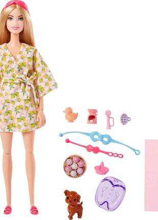 Кукла барби отдых в спа, оригинал от mattel. игровой набор с аксессуарами