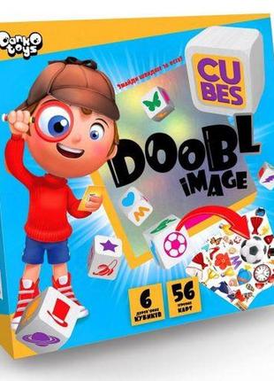 Настільна гра "doobl image cubes", укр комбінований різнокольоровий