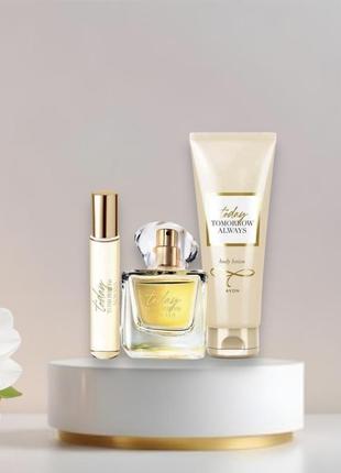 Набір today avon , аромат 50 ml , 10 ml та лосьйон 125 ml. ейвон тудей