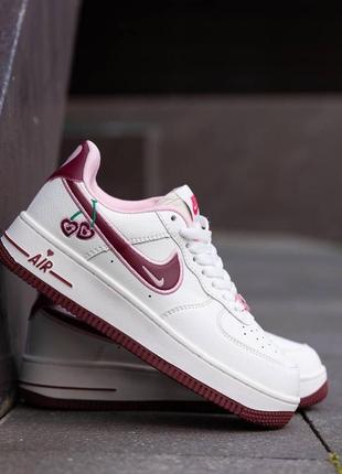 Женские кроссовки nike air force 1 low valentine’s day
