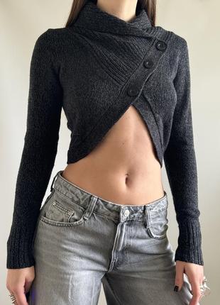 Асиметричний светр топ кофта zara Sweats h&m