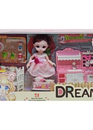Ляльковий набір з меблями "dreamy bay" пластик рожевий