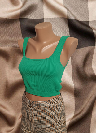 Кроп топ топик топік у рубчік zara