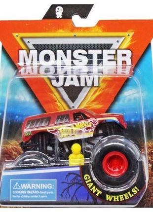 Машина "monster jam" пластик червоний